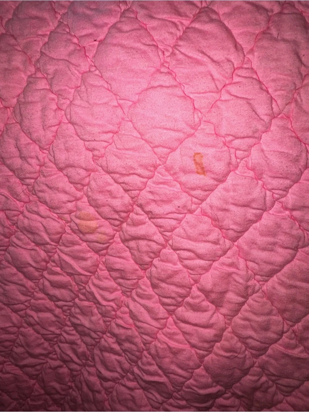 Jim and Bill Pink Quilted Kids Blanket Vintage